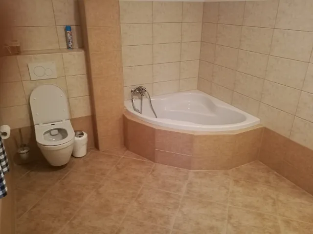 Koupelna s vanou a WC v přízemí